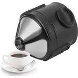 Wiederverwendbarer Kaffeefilter, 6 Cm, Ausklappbarer Kegel Aus Abs Und Edelstahl