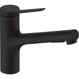 Hansgrohe Zesis M33 150 Ausziehbrause, 2 Strahlarten, Mattschwarz