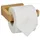 Relaxdays Toilettenpapierhalter Bambus Hellbraun