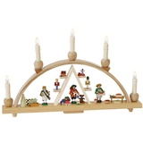 Erzgebirgische Volkskunst Richard Glässer GmbH Schwibbogen Erzgebirge Seiffen Seiffener Weihnachtsmarkt, elektrisch, 01237