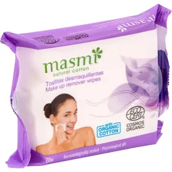 Bio Make-Up Reinigungstücher 100% Baumwolle Masmi 20 ST