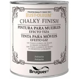 Bruguer Chalky Finish Möbel Anthrazit 0,75 l
