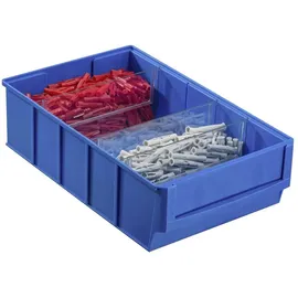 Allit 456530 Sichtlagerkasten (L x B x H) 300 x 185 x 81mm Blau 1St.