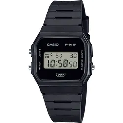 Chronograph, schwarz, CASIO TIMELESS COLLECTION, Armbanduhren, Damen, Quarzuhr, Armbanduhr, Damenuhr, Herrenuhr, Digitaluhr, Resinarmband