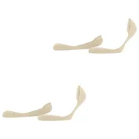 Esprit Damen Füßlinge Solid Low 2er Pack - cream