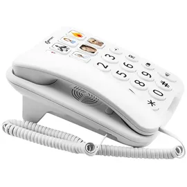 Geemarc Geemarc, Seniorentelefon Verstärkt mit Fototasten - weiss, Telefon, Weiss
