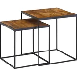 Wohnling Beistelltisch (LBH 40x40x44 cm) - braun