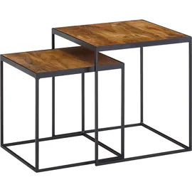 Wohnling Beistelltisch (LBH 40x40x44 cm) - braun