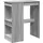 vidaXL Bartisch mit Regal 90 x 47,5 x 103,5 cm Grau