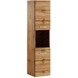 Badplaats - Badezimmer Schrank Montreal 131 Cm Braun ‚Äì Regel Schrank Hochsch