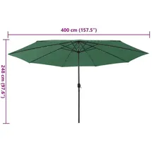 vidaXL Sonnenschirm Ø 400 cm Grün