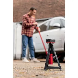 VIGOR Unterstellbock Metall 370-575 mm rot/schwarz