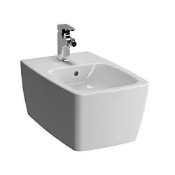 Vitra Metropole Wand-Bidet 5675B003-1046 Überlauf, 1 Hahnloch mittig, 36x56cm, weiß