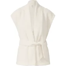 s.Oliver Leichte Teddyplüsch-Weste mit Gürtel - creme - 48