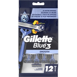 Gillette Blue 3 Smooth Einwegrasierer, 12 Stück