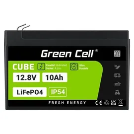 Green Cell LFPGC12V10AH LiFePO4 Spezial-Akku LiFePo-Block Flachstecker Li-Ion 12.8 V 10 Ah