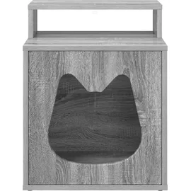vidaXL Katzenhaus Graues Sonoma 42,5 x 40 x 53,5 cm Holzwerkstoff - Grau