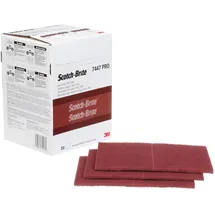 Scotch-Brite 3M Scotch-Brite 64926 Handpad 7447 PRO, Rot (20-er Pack)