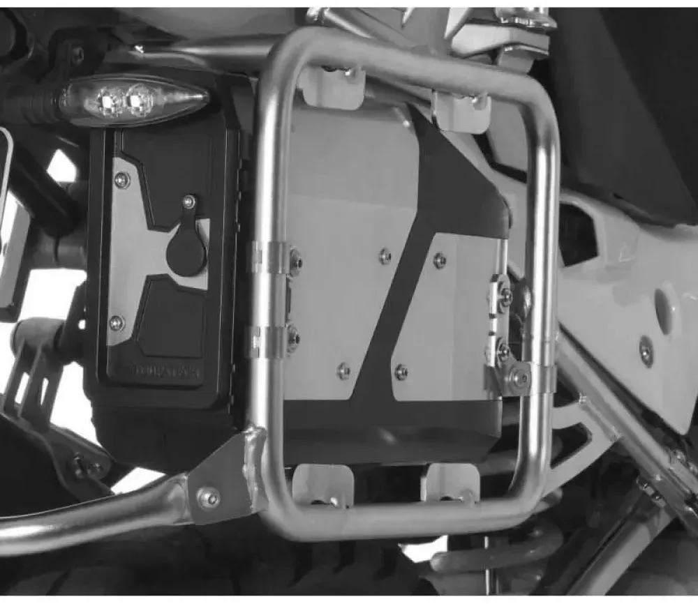 Touratech Bmw R1250gs/r1200gs Original Pannier Rack Werkzeugtasche - Silver / Black - One Size