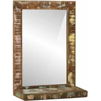 VidaXL Badezimmerspiegel 50x22x70 cm Massivholz recycelt