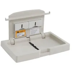 Baby Wickelstation Trust Heimdall - horizontal grau ausklappbarer Wickeltisch mit Wandbefestigung