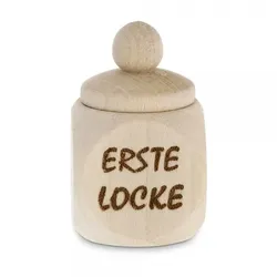 Holzdose - Erste Locke (Gravurmaß 2,5x1cm)