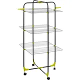 northio Modularer wäscheständer turm 30 m schwarz/grün