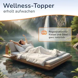 MSS e.K. Kaltschaum-Matratzentopper 80 x 200 cm 10 cm Dicke weiß