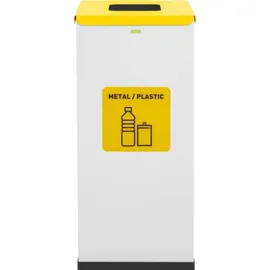expondo Abfalleimer 60 l Weiß