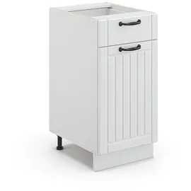 Vicco Midischrank Fame-Line Weiß Landhaus/Weiß 40 x 82 cm ohne Arbeitsplatte,