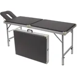 Alu-Kofferliege Robusta ST, inkl. Kopfteil , LxBxH 170/210x65x70-82 cm, Anthrazit