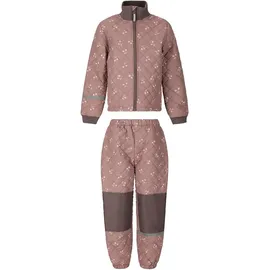 ZigZag Stockland Thermojacke + Thermohose Set Kinder Braun/Rosa 140