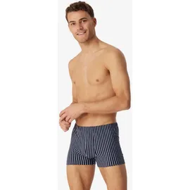 SCHIESSER Retro Short / Pant gestreift blau / schwarz XXL 6er Pack