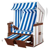 dekoVries GmbH Strandkorb deVries Profi Nordsee Sylt - PE weiß - Modell 991