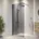 Walk-In-Dusche 70 200 cm Schwarz getönt