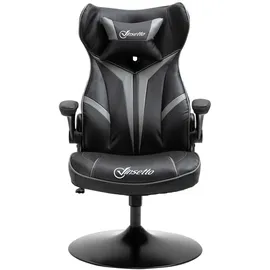 Vinsetto Gaming Stuhl Schwarz/Grau PC