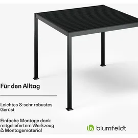 Blumfeldt Pavillon 3 x 3 m Schwarz