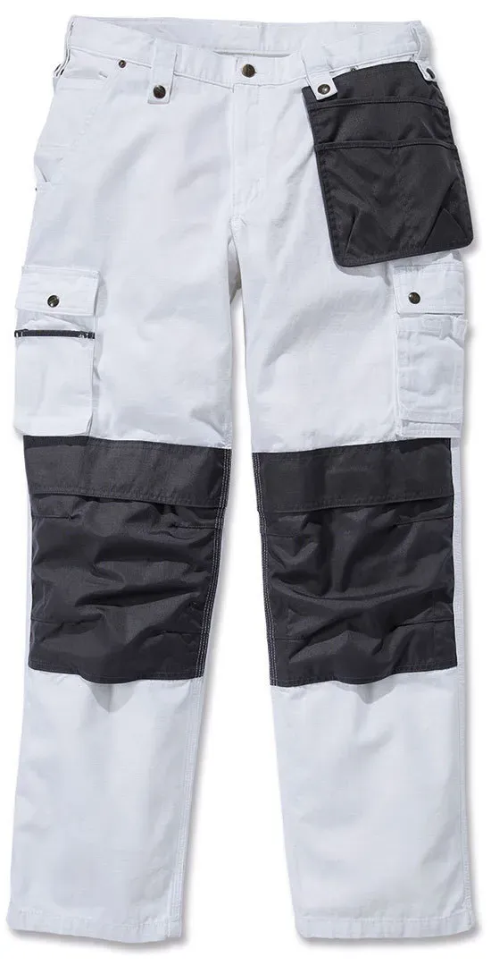 Carhartt Multi Pocket Ripstop Hose, weiss, Größe 32 für Männer