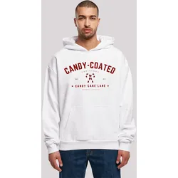 Kapuzenpullover F4NT4STIC "Weihnachten Candy Coated Christmas", Herren, Gr. XL, weiß, Obermaterial: 100% Baumwolle, casual, oversize, Langarm, Pullover, Weihnachten, Geschenk, Logo