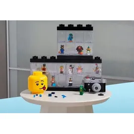 LEGO Aufbewahrungsbox 19,1 x 18,4 cm 1-tlg. rot/transparent