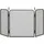Homcom Kaminschutzgitter, Faltbares Kamingitter mit 3 Paneelen, Funkenschutzgitter für Wohnzimmer, Schlafzimmer, Metall, 96 x 56 cm, Schwarz
