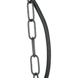 QAZQA Hängelampe Stahl/Glas IP44 E27 spritzwassergeschützt anthrazit