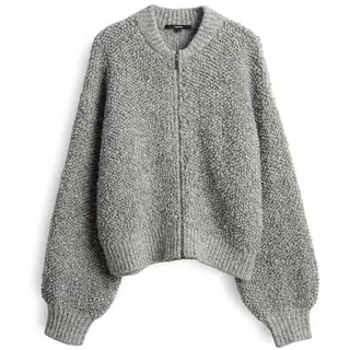 Someday Strickjacke mit Reißverschluss Modell TILARA Mittelgrau Melange, 40