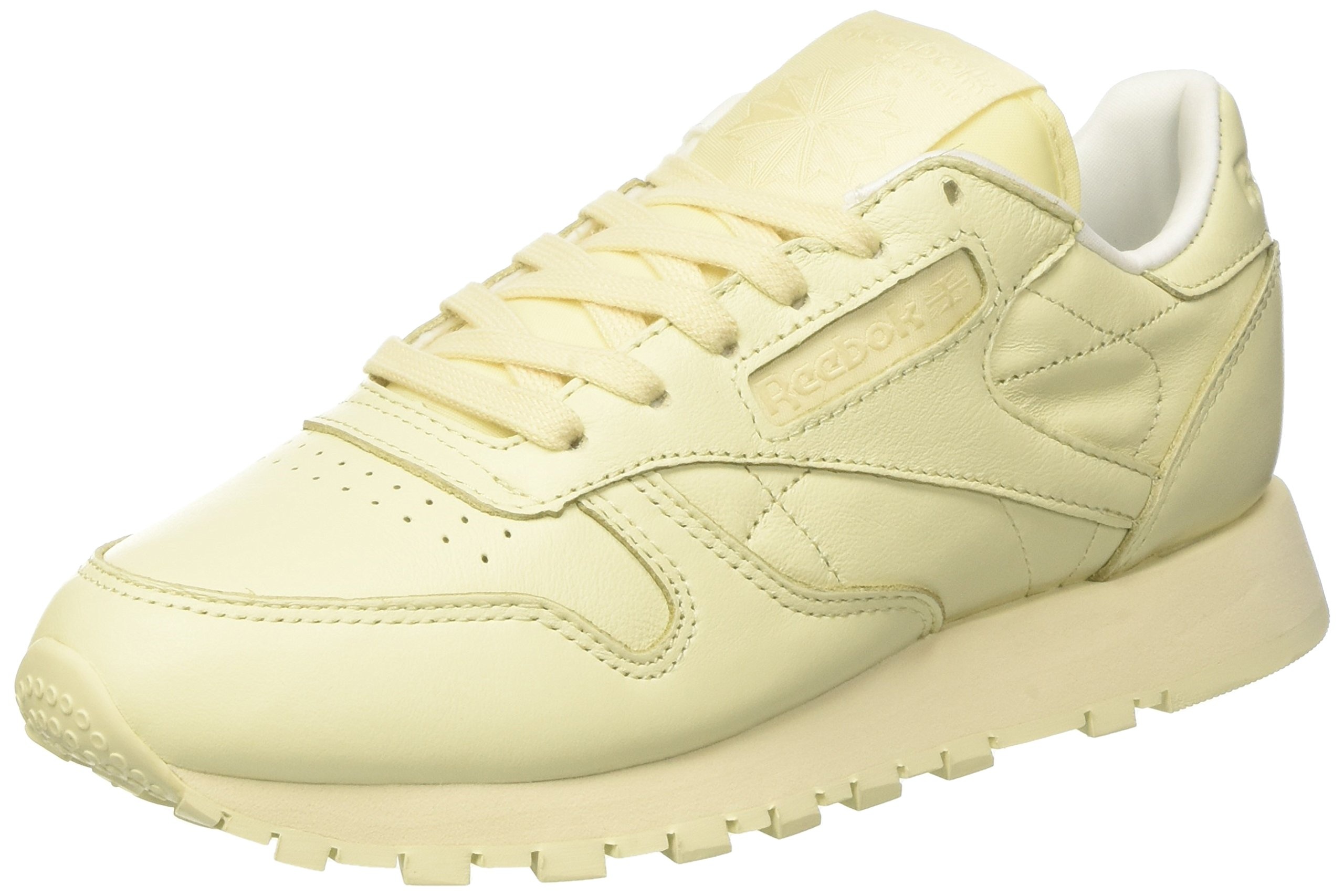 Reebok Damen Classic Leather BD2772 Sneaker, Gelb (Washed Yellow/White) - 37.5 EU