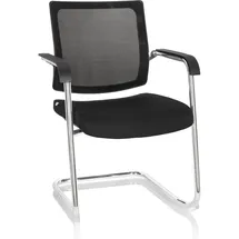 HJH Office Levia V Stoff Schwarz