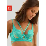 LASCANA Push-up-BH, in aufregender Bänder-Optik, sexy Dessous LASCANA caribiangreen | Gr.: 70C