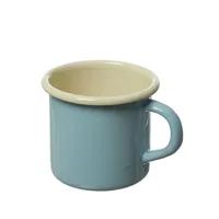 MARELIDA Krüger Becher 8 cm Blechbecher emailliert pastellblau creme