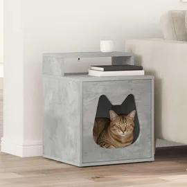 vidaXL Katzenhaus Beton 42,5 x 40 x 53,5 cm Holzwerkstoff
