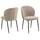 Actona 2er Set Actona Stuhl Patricia Stoff Beige