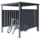 Westmann Fahrradgarage anthrazit 180x200x210cm Metall